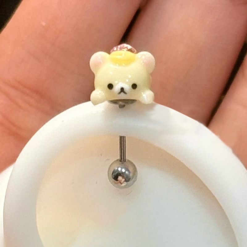 Model Kit Anime Girl - Brincos de Titânio Kawaii Rilakkuma: Joia