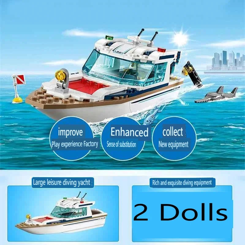 Série City 60221 Quebra-Cabeça - Model Kit Yacht avaliação e preço